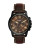 Fossil Grant Stainless Steel Leather Chronograph Watch - BROWN