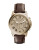 Fossil Grant Stainless Steel Leather Chronograph Watch - BROWN