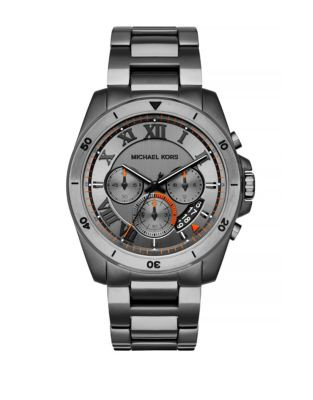 Michael Kors Brecken Stainless Steel Chronograph Watch - GREY