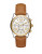 Michael Kors Lexington Leather Chronograph Watch - BROWN