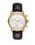 Michael Kors Pennant Embossed Leather Chronograph Watch - BLACK