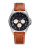 Ted Baker Mens Multifunction Round Embossed Leather Watch 10015137 - BROWN