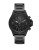 Armani Exchange Chronograph Wellworn Leather-Strap Watch - BLACK
