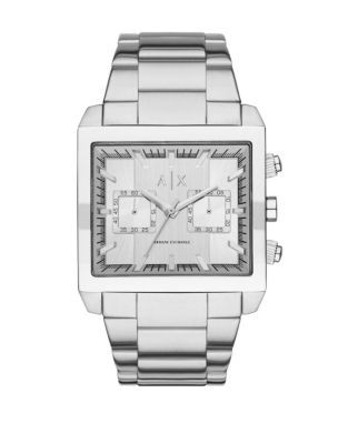 Armani Exchange Chronograph Tenno Watch - SILVER