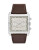 Armani Exchange Chronograph Tenno Leather-Strap Watch - BROWN
