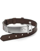 Fossil Q Reveler Stainless Steel and Leather Tracking Bracelet - BROWN