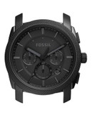 Fossil Machine Chronograph Black Stainless Steel Case - BLACK