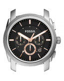 Fossil Machine Chronograph Rose Goldtone Stainless Steel Case - PINK
