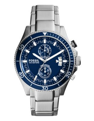 Fossil Mens Wakefield Standard Chronograph CH2937 - SILVER
