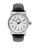Swiss Military Urban Classic Silver Stainless Steel Watch - BLACK