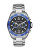 Michael Kors Stainless Steel Windward Watch with a Blue Ceramic Top Ring MK8422 - SILVER
