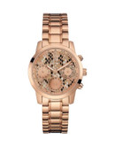 Guess Mini Sunrise Rose Gold Python Stainless Steel Bracelet Watch - ROSE GOLD