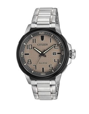 Citizen Drive Action Required Stainless Steel Bracelet Watch - SILVER