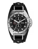 Fossil Breaker Chronograph Stainless Steel Watch - BLACK