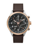Timex Intelligent Quartz Fly-Back Chronograph Watch - BLACK