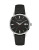 Bulova Classic Stainless Steel Leather Watch - BLACK
