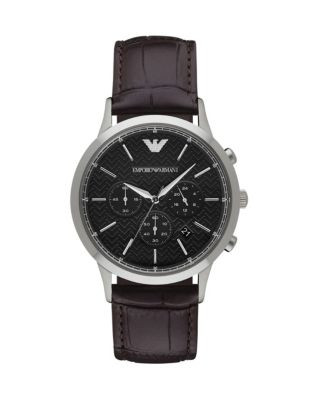 Emporio Armani Chronograph Stainless Steel Watch - BROWN