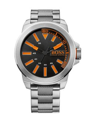 Boss Orange Stainless Steel Analog New York Watch 1513006 - SILVER