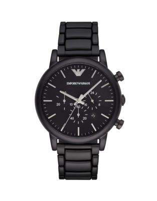 Emporio Armani Chronograph Matte Black Watch - BLACK
