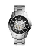 Fossil Grant Mechanical Watch - SILVER