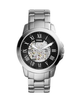 Fossil Grant Mechanical Watch - SILVER