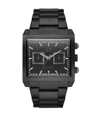 Armani Exchange Chronograph Tenno Watch - BLACK