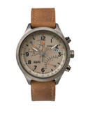 Timex Intelligent Quartz Racing Fly-Back Chronograph Watch - TAUPE