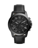 Fossil Q Grant Chronograph Stainless Steel Smart Watch - BLACK