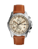 Fossil Dean Chronograph Stainless Steel Watch - BROWN