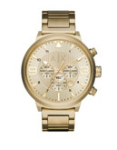 Armani Exchange Goldtone ATLC Chronograph Watch - GOLD