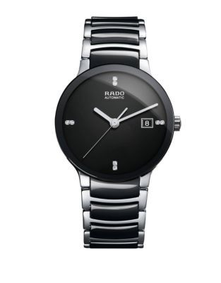Rado Mens Automatic Centrix R30941702 Watch - BLACK