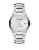 Burberry Mens Analog The City Watch - SILVER