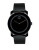 Movado Bold Bold Black Steel and Leather Analog Watch - BLACK