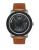 Movado Bold Bold Black Stainless Steel Leather Strap Watch - BROWN