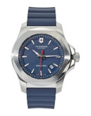 Victorinox Swiss Army INOX Rubber Strap Watch - BLUE
