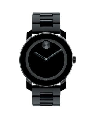 Movado Bold Bold Black TR90 Composite & Stainless Steel Bracelet Watch - BLACK