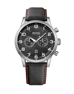 Boss Mens Chronograph Aeroliner 1512919 Watch - BLACK