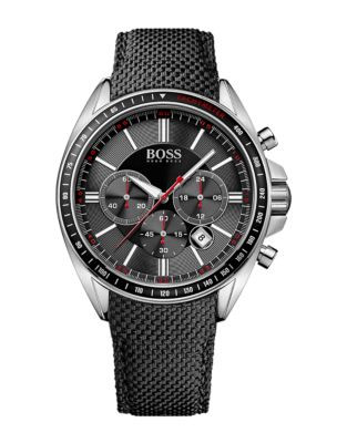 Boss Mens Chronograph Driver Sport 1513087 Watch - BLACK