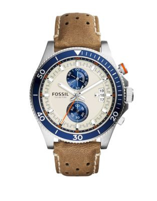 Fossil Mens Wakefield Standard Chronograph CH2951 - BROWN