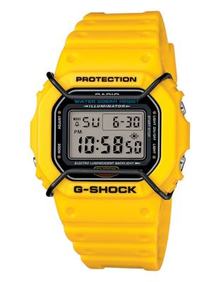 Casio Mens Retro Standard Digital Watch DW5600P-9 - YELLOW