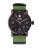 Swiss Military Grosgrain Large Numeral Watch - GREEN