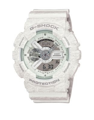 Casio Heathered Big Case G-Shock Watch - WHITE