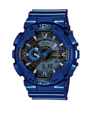 Casio G-Shock Neon Metallic Digital-Analog Watch - BLUE