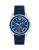 Emporio Armani Chronograph Silicone and Stainless Steel Watch - BLUE