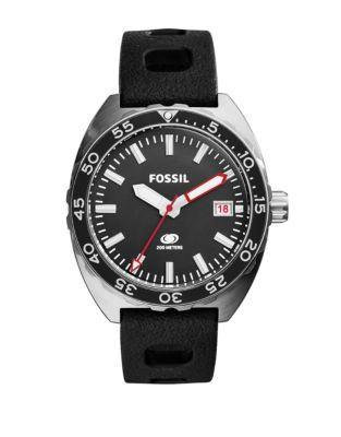 Fossil Mens Analog Breaker FS5053 Watch - BLACK