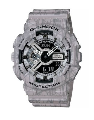 Casio Analog G-Shock Slash Watch - GREY