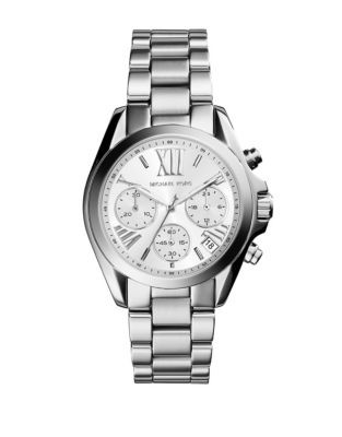 Michael Kors Womens Stainless Steel Mini Bradshaw Watch MK6174 - SILVER