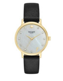 Kate Spade New York A Monogram Leather Watch - F