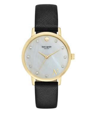 Kate Spade New York A Monogram Leather Watch - N