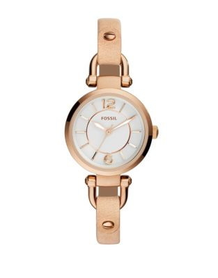Fossil Womens Analog Georgia Watch ES3745 - TAN